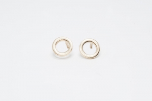 rondel earrings de hilo cuadrado